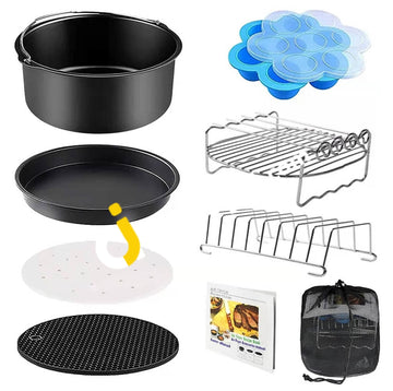 Moleath Air Fryer Accessories Xl 9 Pcs Set No-Bpa Dishwasher Safe - Imported From Uk